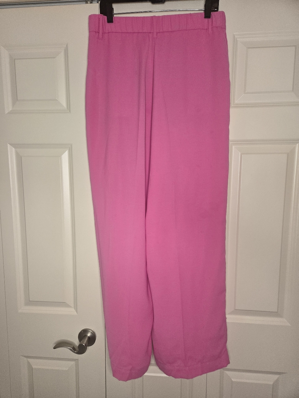 A New Day Hot Pink Wide Leg Pants High Rise Tailored Trousers Womens - Picture 3 of 7